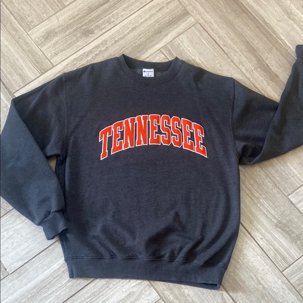 Champion Dark Grey Tennessee Crewneck Sweatshirt